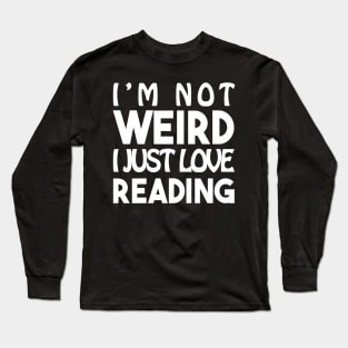 Sentence Weird : Reading°2 Long Sleeve T-Shirt